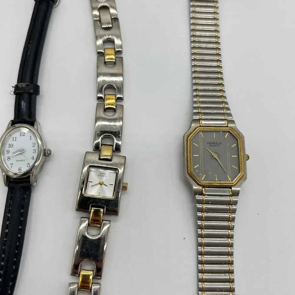 Vintage Fashion Watch Lot Broken/Untested For Parts Only